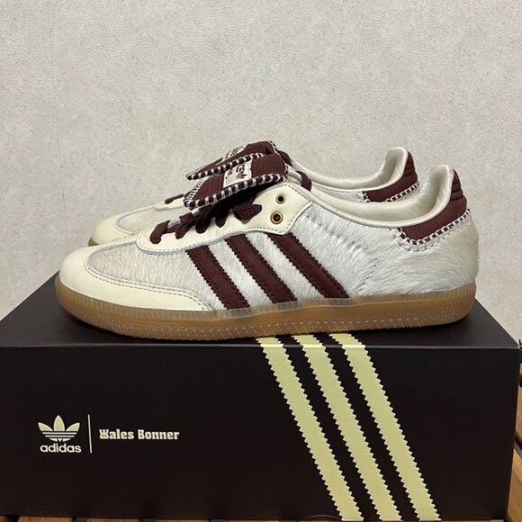 Adidas X Wales Bonner Samba Pony Tonal Cream White - Picture 3 of 5